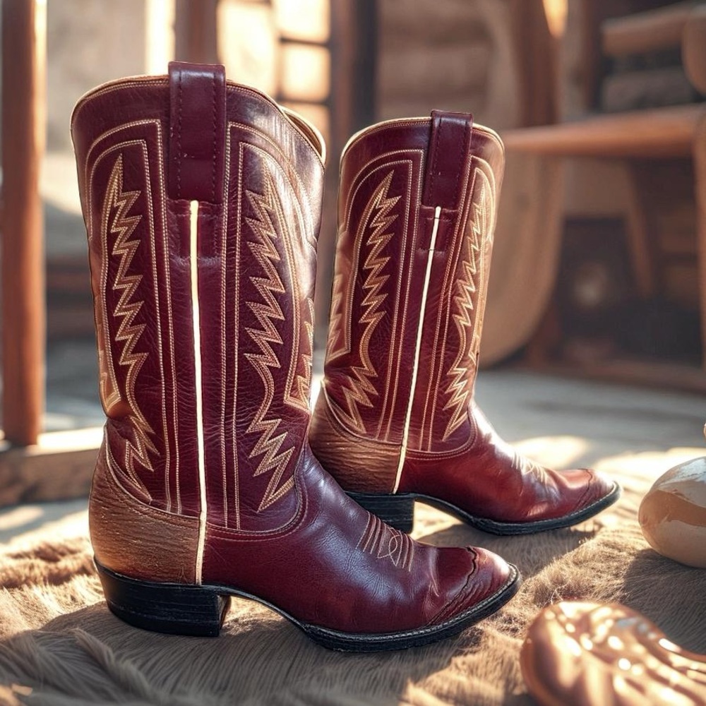 Women’s Size 7 M - 1970’s Larry Mahan Cowboy Western Boots